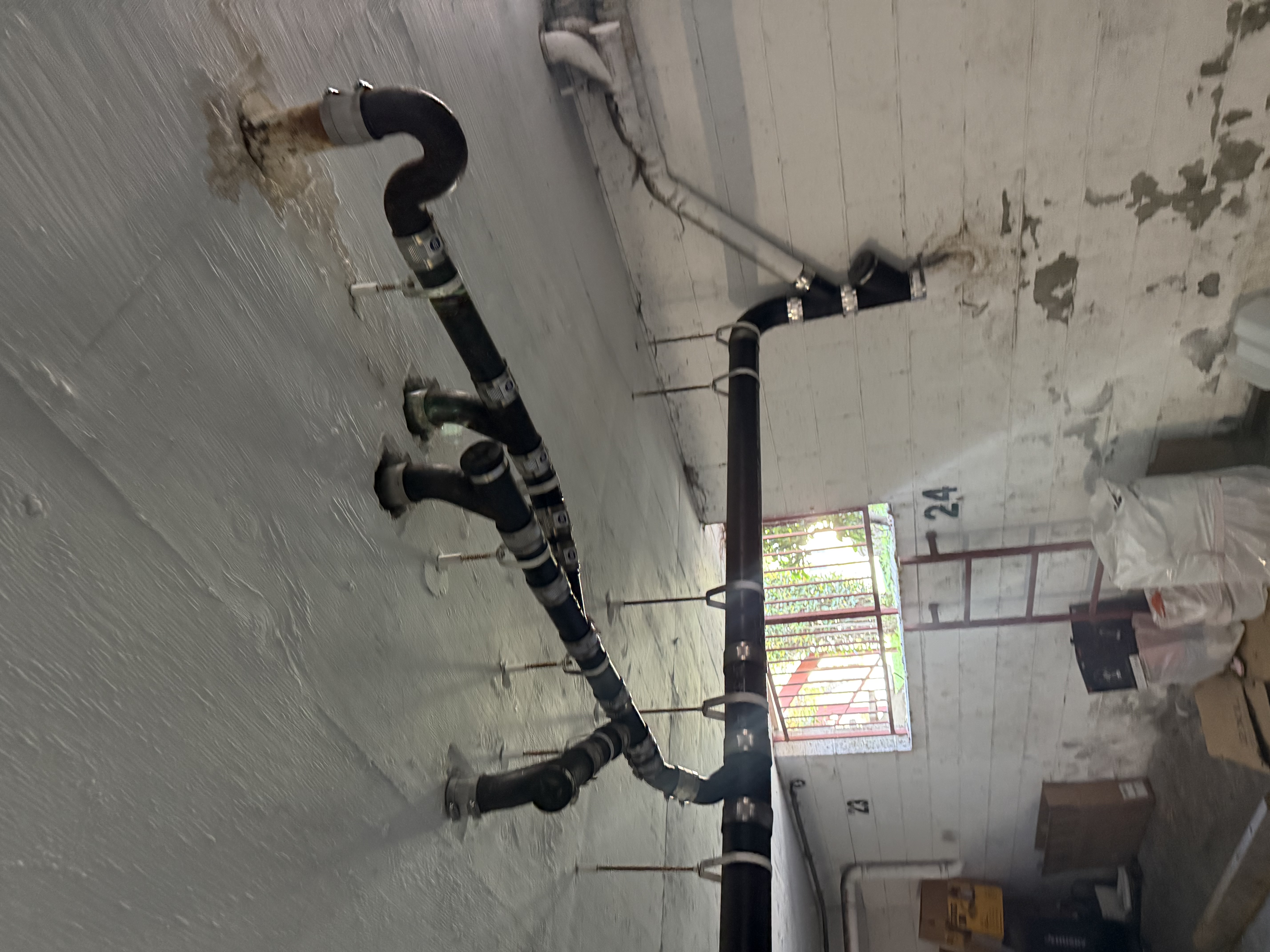 Ball valve and drain line detail